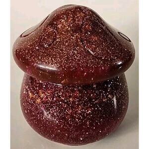 Handmade "Glitter Galore" Mushroom Container